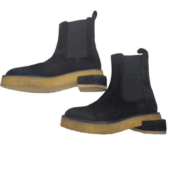 NEW FRAME Le Canon Chelsea Platform Boot Black Sz 8.5 - Picture 3 of 12